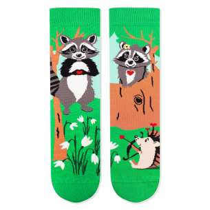 Arty Socks чорапи Влюбени Еноти - Зелен