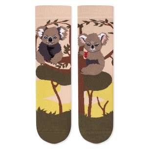 Arty Socks чорапи Влюбени Коали - Каки