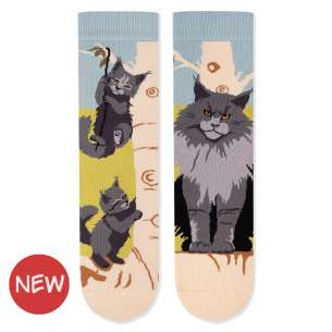 Arty Socks чорапи Мейн Кун Котки