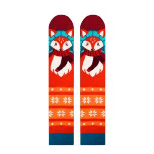 3/4 Коледни Бамбукови чорапи с Лисица