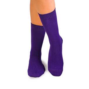 Chaussettes Bambou Violet foncé