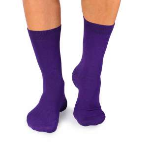 Chaussettes Bambou Violet foncé