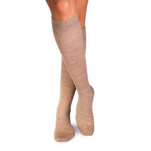 3/4 Фини Вълнени чорапи - Бежов