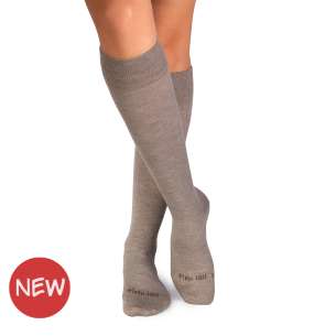 3/4 Κάλτσες συμπίεσης από Μαλλί Μερινό - Μπεζ