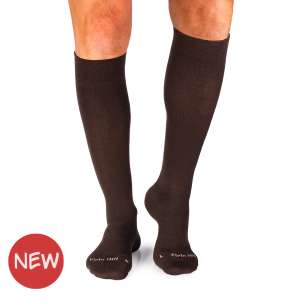 3/4 Компресивни чорапи от Мерино Вълна - Кафяв