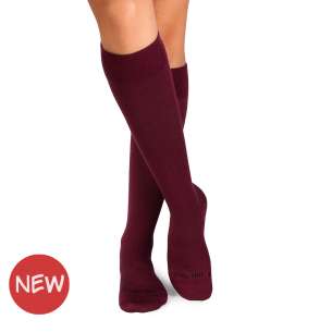 3/4 Κάλτσες συμπίεσης από Μαλλί Μερινό - Μπορντό