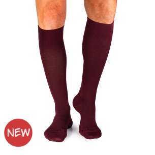 3/4 Компресивни чорапи от Мерино Вълна - Бордо
