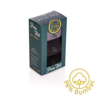 Cutie cu 3 perechi de șosete din 98% Bumbac - Culori închise