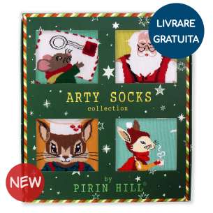 Cutie cu 4 perechi de șosete Arty Socks Poveste de Crăciun