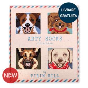 Cutie cu 4 Perechi de Șosete Arty Socks Câini v2