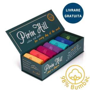 Cutie Lux cu 7 perechi de șosete din 98% Bumbac PH