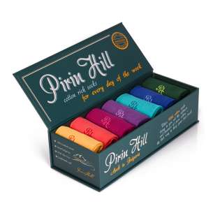 Semainier Coton pur Arc-en-ciel