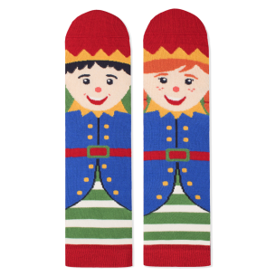 Șosete de Crăciun din Bambus Mrs & Mr Elves