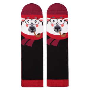 Șosete de Crăciun din Bambus cu Urs Alb