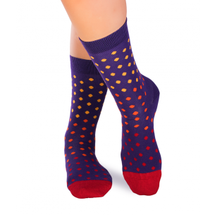 Șosete din Bambus cu Buline - Mov