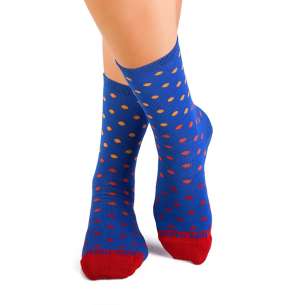 Șosete din Bambus cu Buline - Albastru