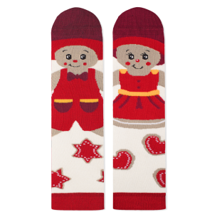 Șosete de Crăciun din Bambus cu Turtă Dulce