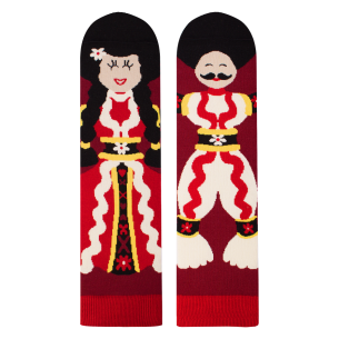 Arty Socks чорапи с Пижо и Пенда - Бордо