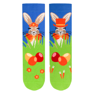 Arty Socks чорапи с Великденски Заек - Зелен