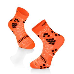 Chaussettes Compression '24 - orange fluo