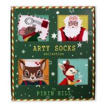 Cutie cadou cu șosete de Craciun